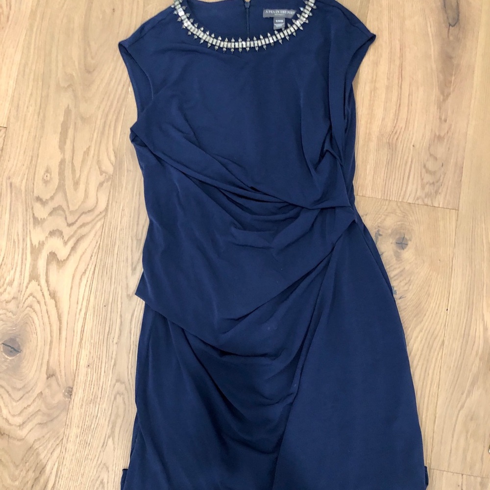 Navy maternity cocktail/ semi formal dress